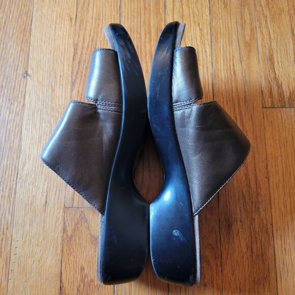 Dansko Bronze‎ Brown Leather Floral Sandals 39 DONNA 8.5 9 - Picture 6 of 9